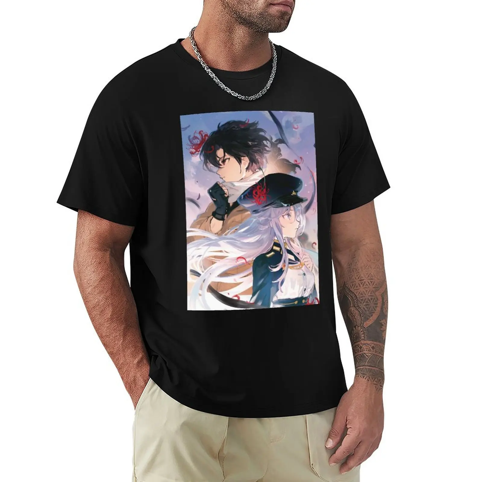 Lena and Shin - 86 Eighty Six T-Shirt graphic shirts customizeds anime tshirt mens graphic t-shirts anime