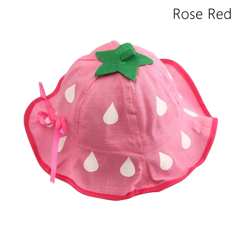 

Cotton Fabric​​ Baby Hats ​​UV Protection​​ Sun Shading Fisherman Hat ​​Breathable​​ ​​Lightweight​​ ​​Strawberry Bucket Hat