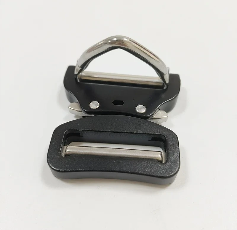 Outdoor Hardware Belt Accessory 45mm Looped Quick Detach Metal Clip Wear Resistant Duty Strap Fastener