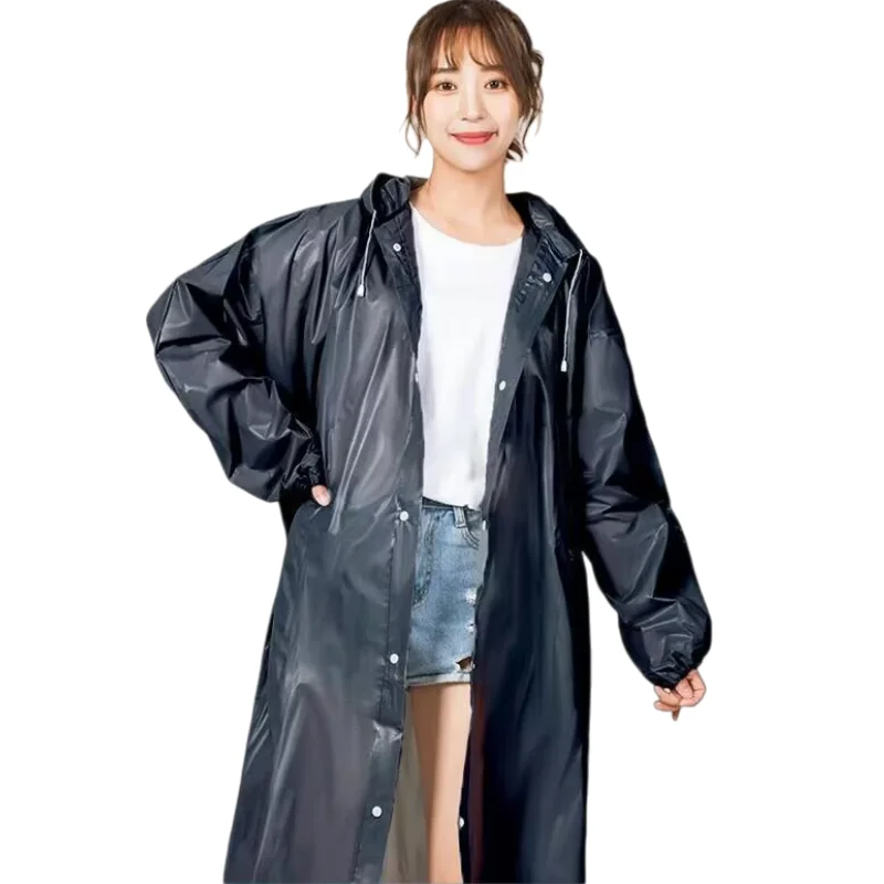Fashion Adult Raincoat Thickened Waterproof Kids EVA Rain Coat Clear Transparent Suit Raincoats Tour Waterproof Rainwear