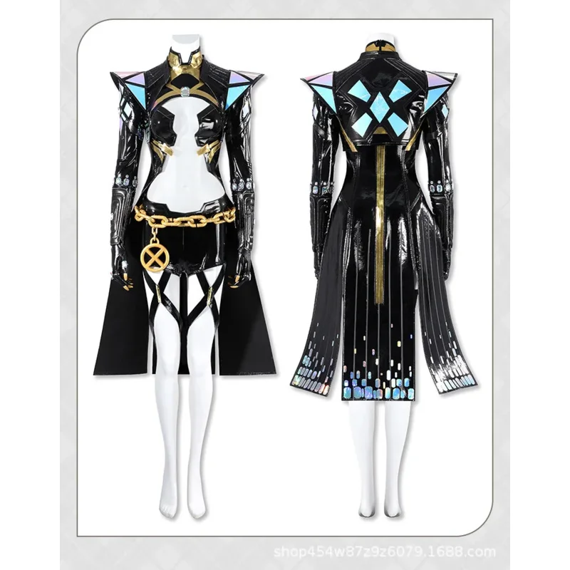 

White Queen Cosplay Costume Game Rivals Uniform Halloween Party for Women Men Carnival Props
