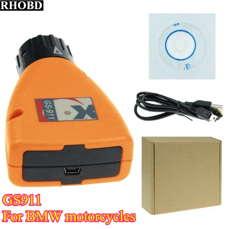 

Original Latest OBD2 Diagnostic-tools GS911 GS-911 V1006.3 Emergency Professional Diagnostic Tool for BMW Motorcycles GS911