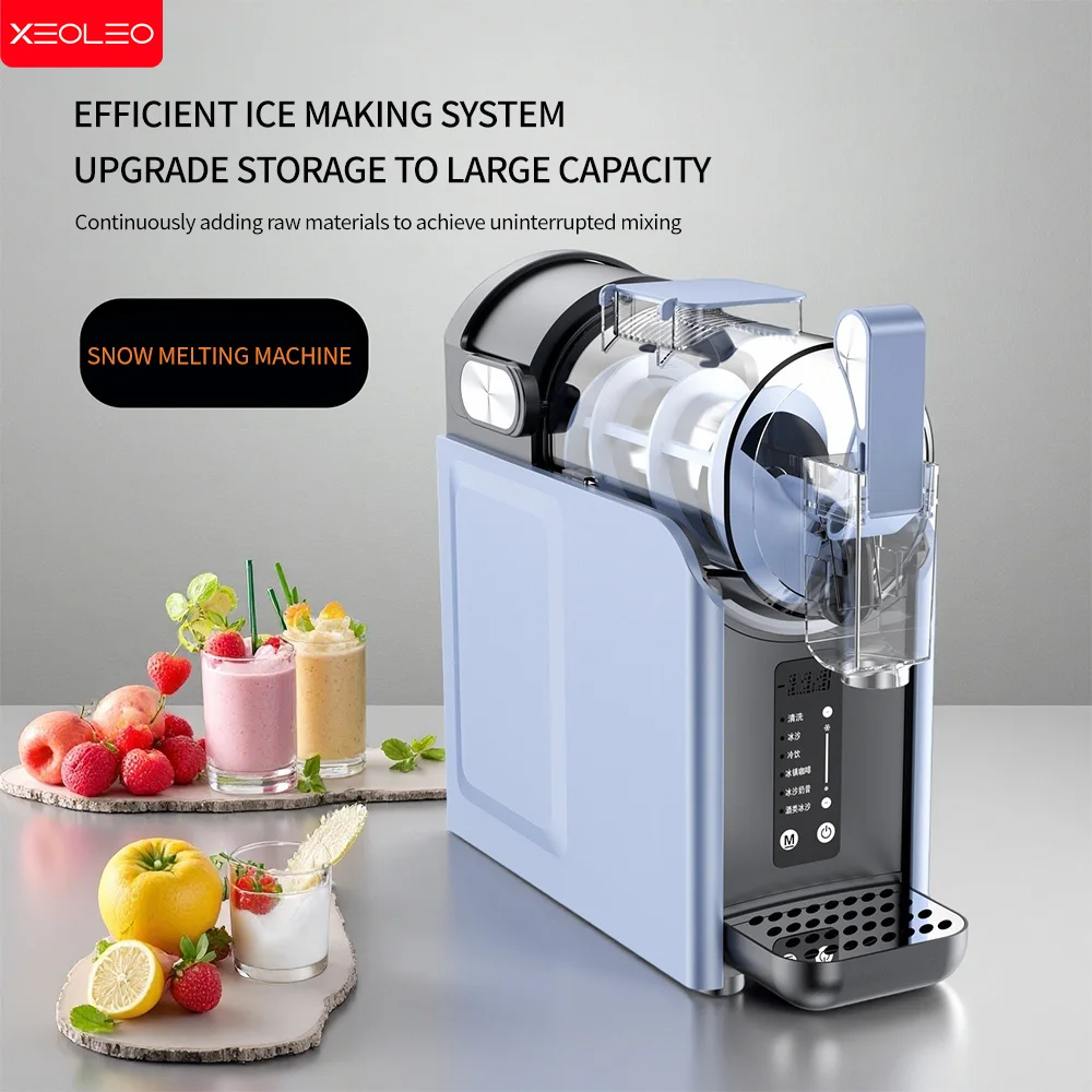 XEOLEO Máquina de fusión de nieve para el hogar Máquina de granizado de helado multifuncional de 150 W Máquina de batidos Máquina de granizado