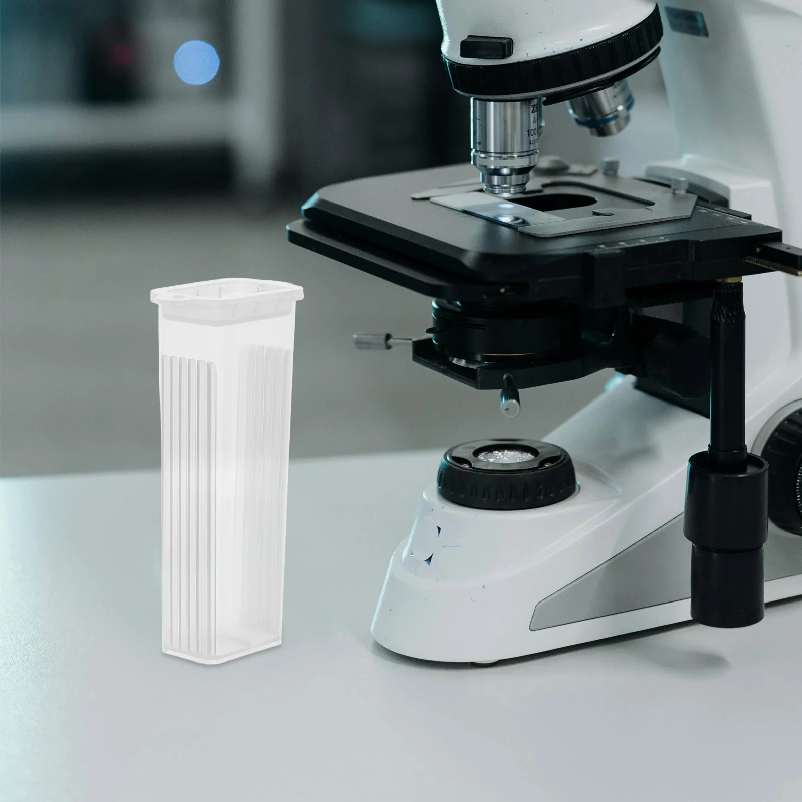 

50 Pcs Dyeing Vat Microscope Slide Storage Shelf Lab Equipment Laboratory Rack Slideshow Drying Plastic Child for Drain Tank