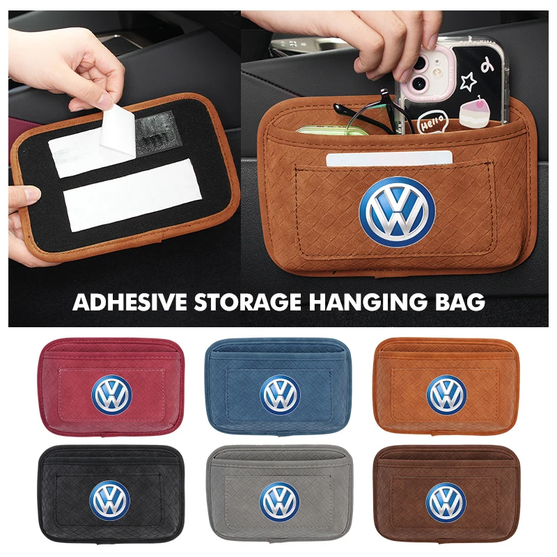 

Car Sticker Hub Caps Car Side Door Storage Box Stowing Tidying Hanging Holder For Volkswagen VW Golf 4 5 6 7 Polo Jetta Sagitar