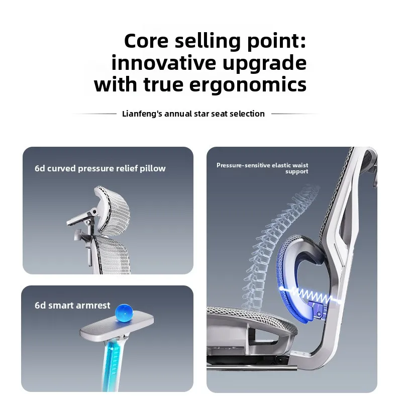 Ergonomic Office Chair Comfort All Day Long Sitting Home Office Nap Dorm Gaming Dual Use Office Furniture Gamer Chair
