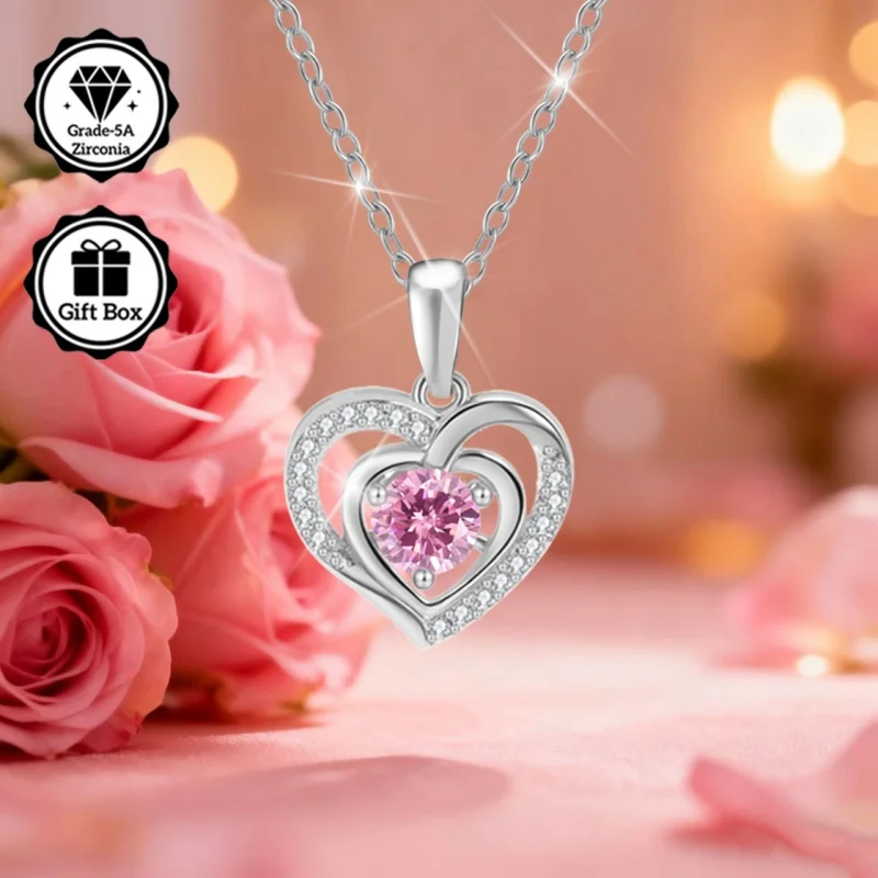 

Рождественский подарок для женщин, 1-каратное колье с цирконием, украшения для женщин, гипоаллергенное колье, ювелирные изделия высокого качества