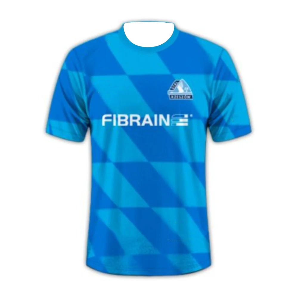2026 Stal Rzeszow Kurzarm-Teamshirt Polnische Liga Fan-Version Atmungsaktives Schnelltrocknendes Sport-T-Shirt für Fans – Detail 5