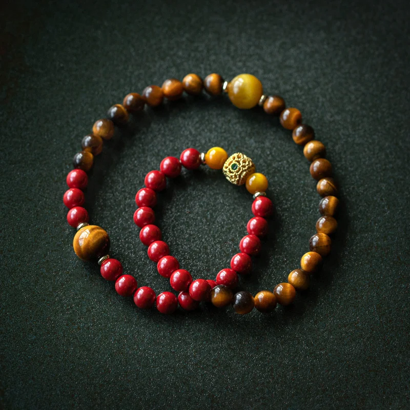 High-content attracting wealth good fortune, multi-loop stacked bracelet, birthday men and wo
