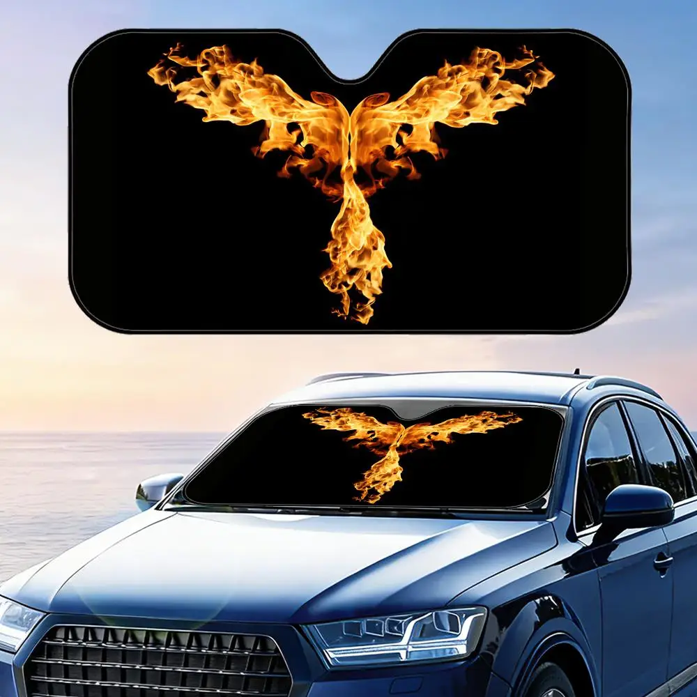

Phoenix Sun Visor Reusable Aluminum Foil Windshield UV Protection Heat Insulation Cover Foldable Sun Visor Shade