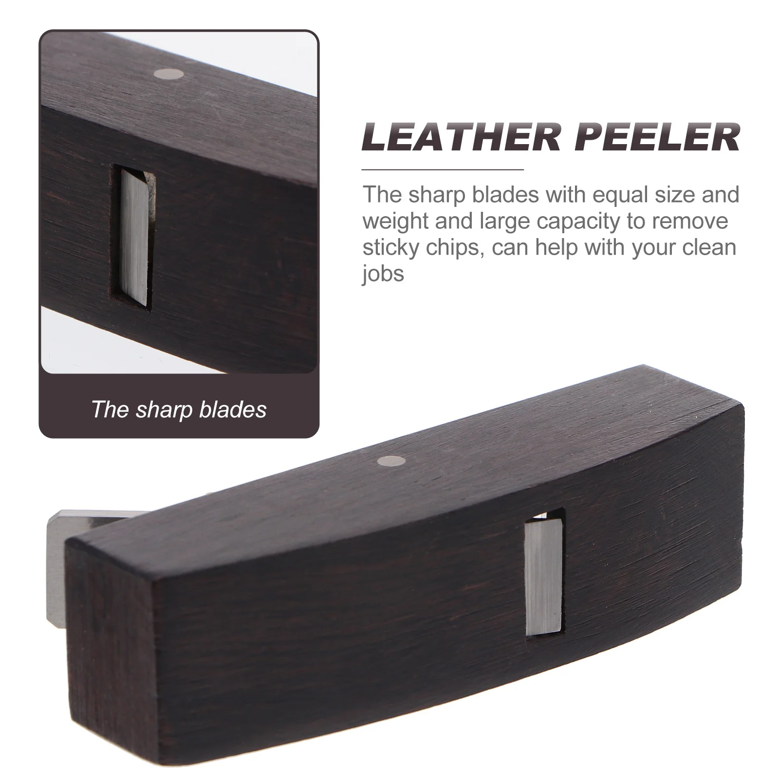 Pelador de madera Manual, herramienta divisora más delgada Manual ajustable de ébano para trabajos de elaboración, cepilladora Manual