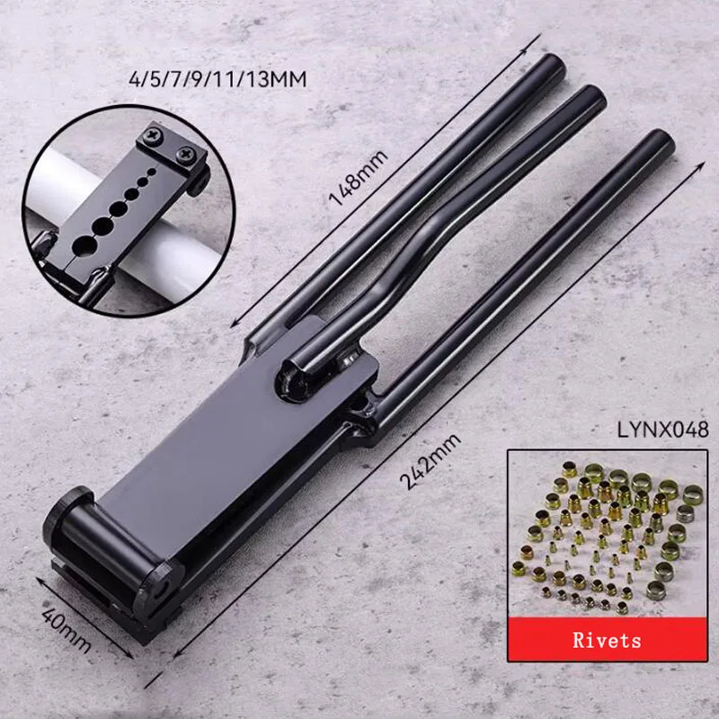 Special Tool for Yada Hoses, Nylon Tubes & Copper Pipes - Press-Type Riveting Pliers for Truck & Trailer Air Brake Hoses