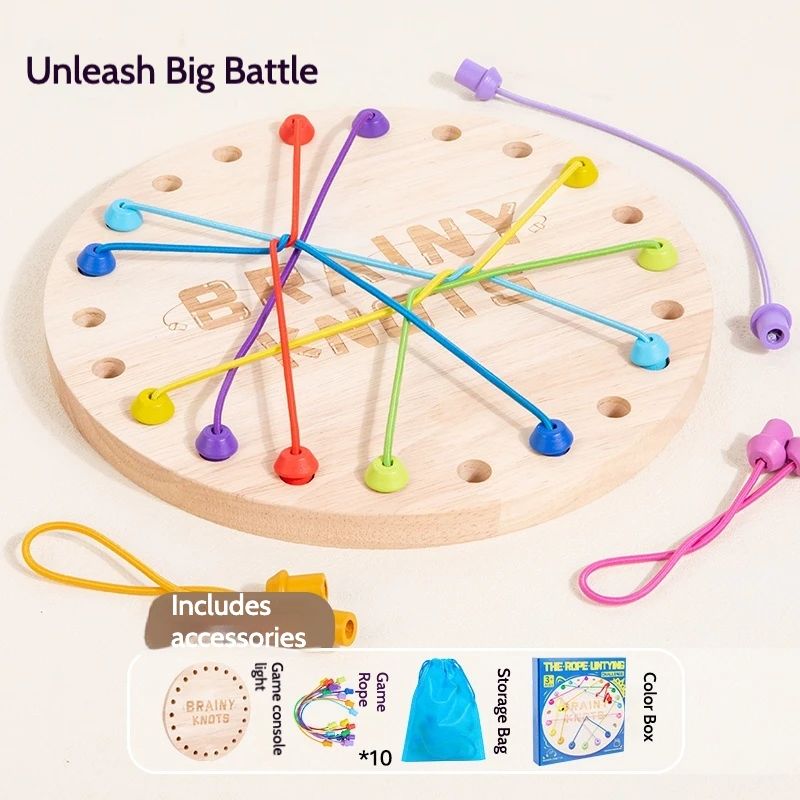 Rope Untying Challenge Game, Educational Board Game Toy, Children's Logical Thinking Development, Concentration Training
