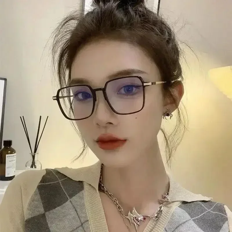 Photochromic Anti Radiation Glasses for Women Men Sunglasses Eyeglasses Square Frames Shade Computer Anti Blue Light Eyewear 4