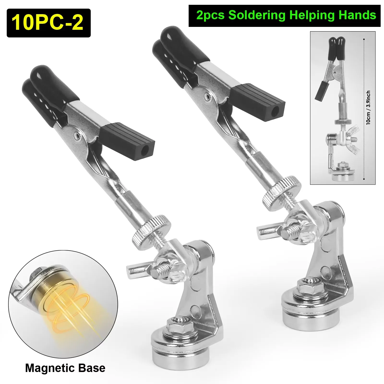 NEWACALOX Magnetic Helping Hands Soldering Clamp PCB Holder Solder Wire Clip Soldering Third Hand Tools for Electronics Repair