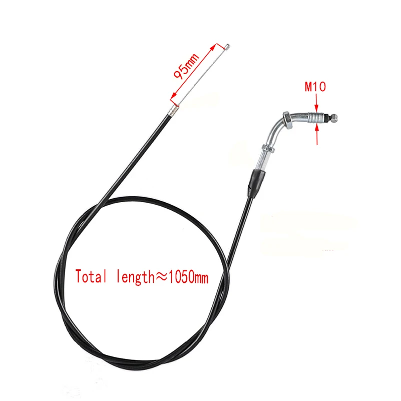 1050mm 1270mm Motorcycle Accelerator Bent Cable Throttle Cable For ATV 50cc 90cc 125cc Pit Bike TTR SSR Motocross Pit Dit Bike