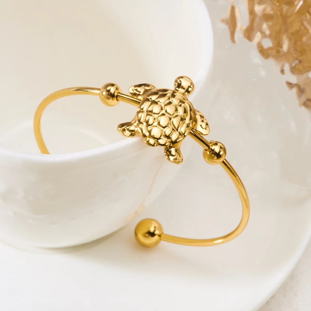 Einfache Edelstahl-Sonnenarmbänder für Damen und Herren, Gänseblümchen-, Muschel-, Spiral-, Oktopus-, Schildkröten-Armreif, Ozean-, Strand-, Urlaubsschmuck – Detail 38