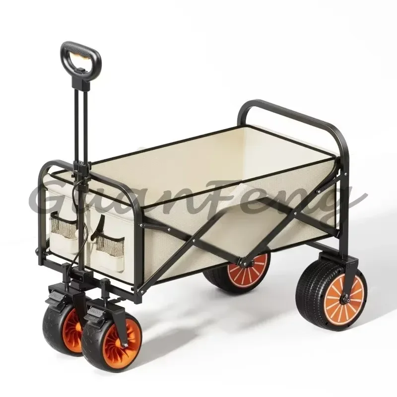 for Folding Electric Wagon Cart Pure Electric Drive Collapsible Trolley for Camping Garden Heavy Multifunctional Utility