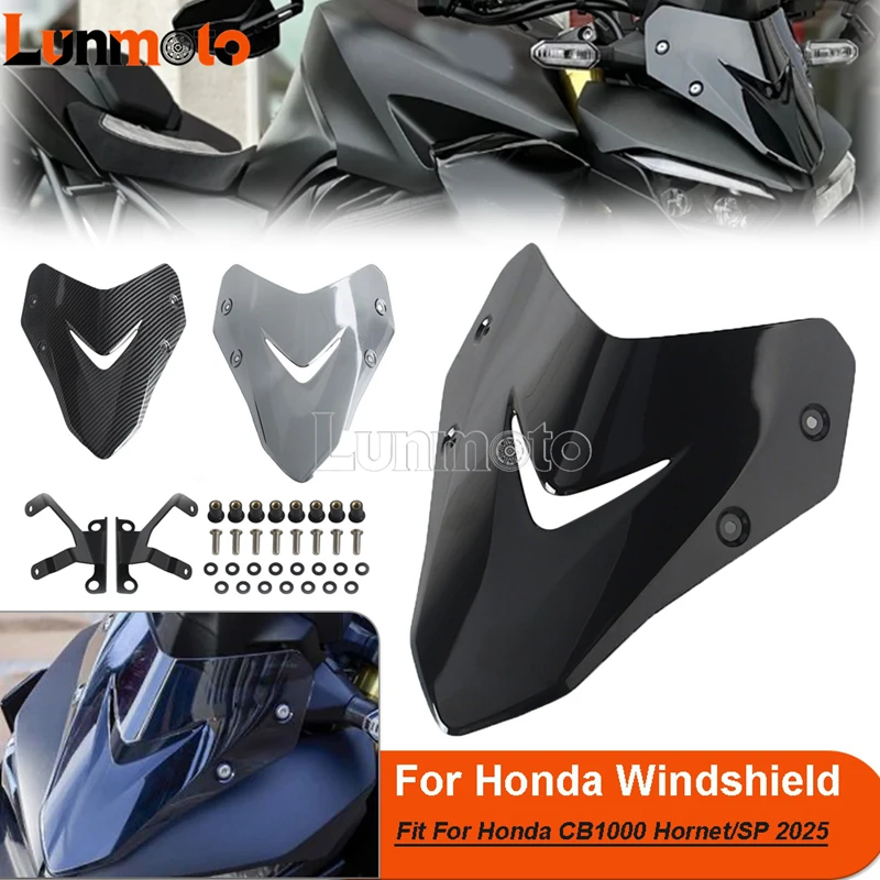 

For Honda CB1000 Hornet SP 2025 Windscreen Wind Deflector Fairing Motorbike Front Windshield Flyscreen Plastic Metal Aerodynamic