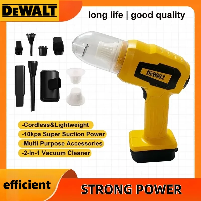 

DEWALT Handheld Car Vacuum Cleaner 10Kpa suction power cordless dust collector convenient blower power tool For DEWALT Battery