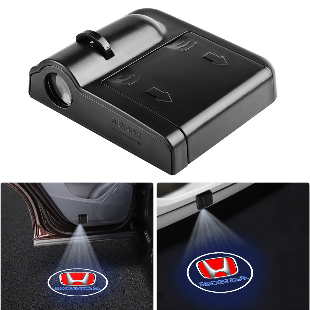 

1/2/4Pcs HD Projector Lamp Car Door Welcome Light LED Decor For Honda Civic Accord Fit Crv Hrv City Jazz CR-Z Element Insight