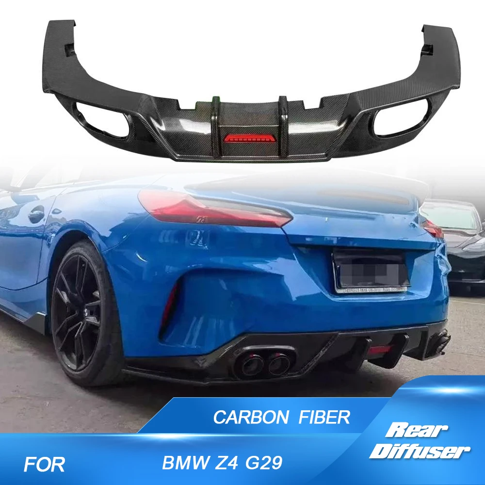 

Car Rear Bumper Diffuse Spoiler Splitters for BMW Z4 G29 M Sport 2018-2024 Carbon Fiber Rear Protector Car Body Kits Car Styling