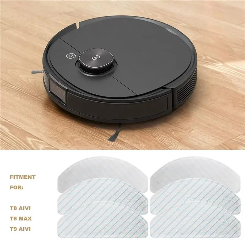 [NEW!A67Z】 50Pcs Disposable Strong Rag Mop Cloths Pads For Ecovacs Deebot OZMO T8 AIVI T8 Max T9 AIVI AIVI+ Vacuum Cleaner Parts