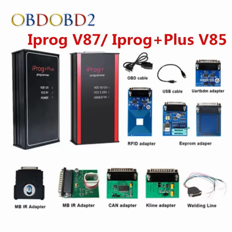 2024 New Iprog Pro V87 Till 2020 Cars IMMO Airbag Reset ECU Key Programmer Tools PROG Plus V85 Replace DIGIPROG3 Carprog