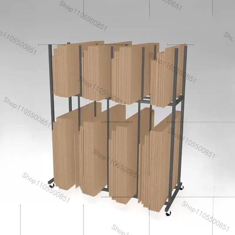 Household carton storage rack, waste cardboard box , sorting, shelf。