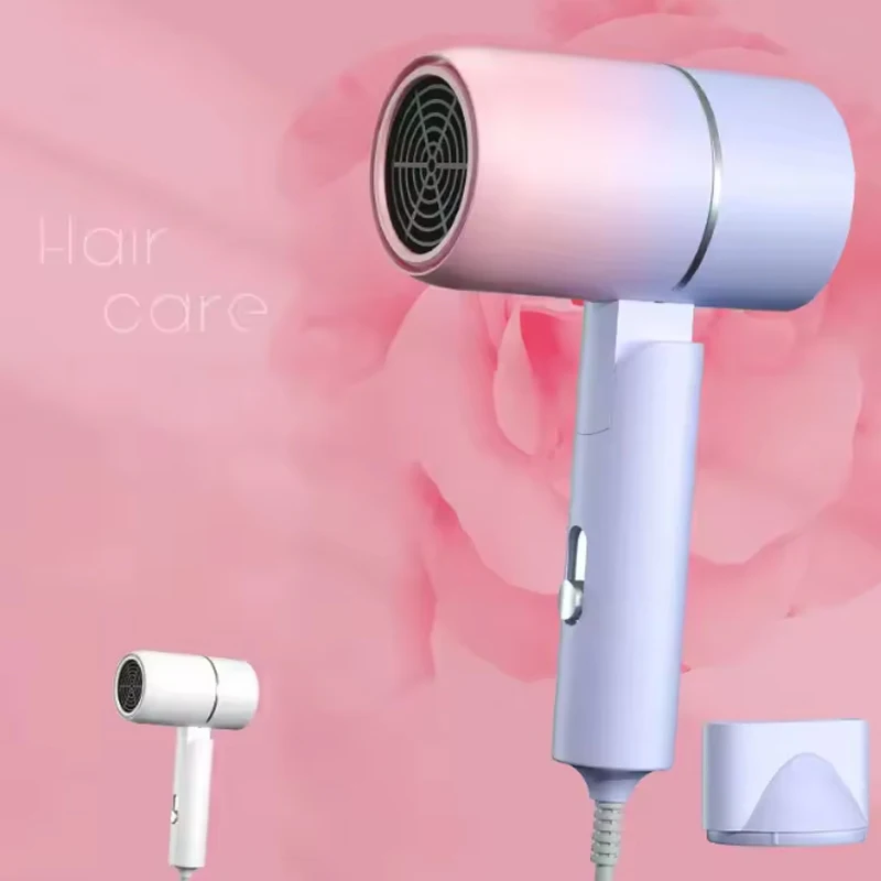 Portable Mini Folding Hairdryer750W with Carrying Bag Hot Air Anion Hair Care for Home Travel Hair Dryer Blow Drier