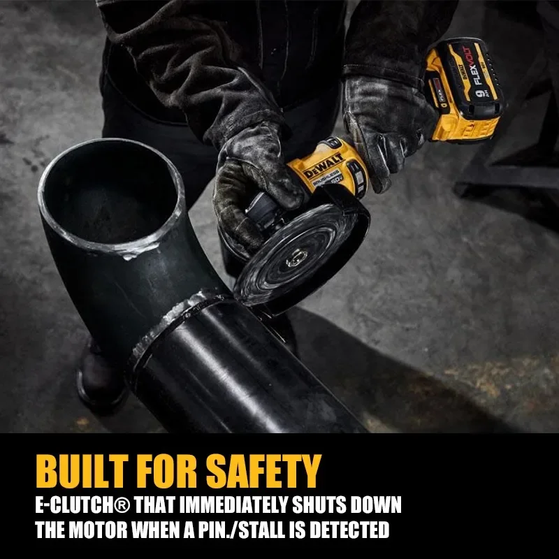 Dewalt-ブラシレスコードレスコードレスdcg440、180mm、7インチグラインダー、ディスクブレーキ付き™60vリチウム電動工具、6500rpm