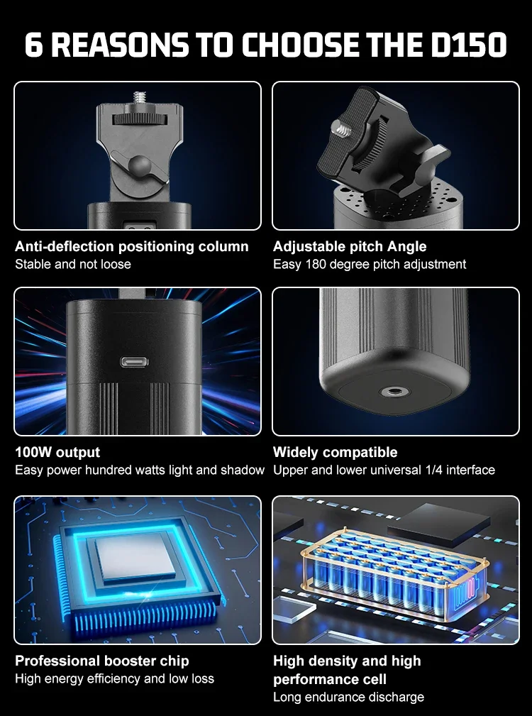 ZSYB Handheld Bracket with Built-in 5000mah Battery Portable