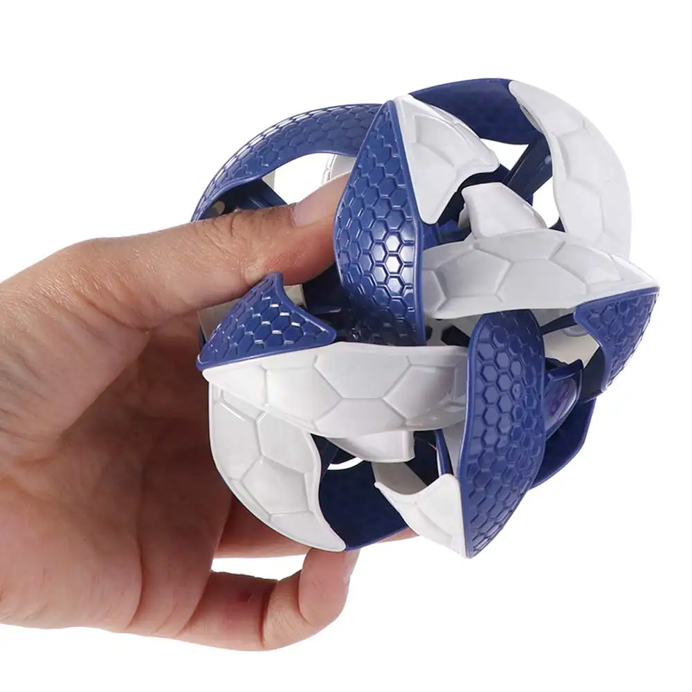Plastics Color Changing Ball Toy Handheld Interactive Hand Thrown Ball Toy Multipurpose Cartoon Dual Color Telescopic Ball