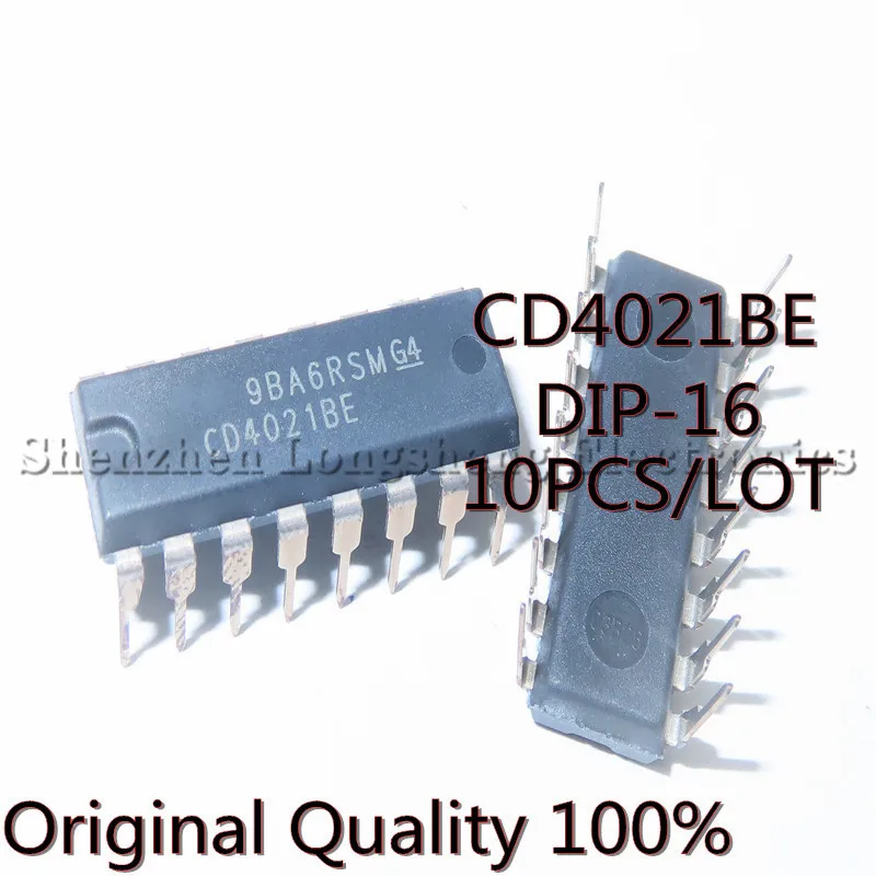 10 unids/lote nuevo CD4021BE CD4021 DIP-16 registro de cambios en Stock