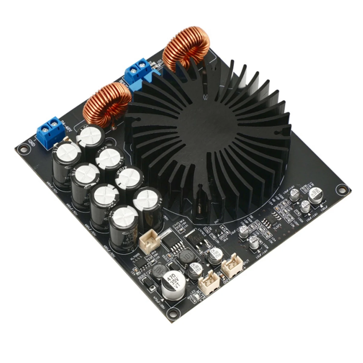 600W TPA3255D Power Amplifier Audio Board Class D Mono Sound Amplifiers Speaker Home Audio Amplificador with Radiator