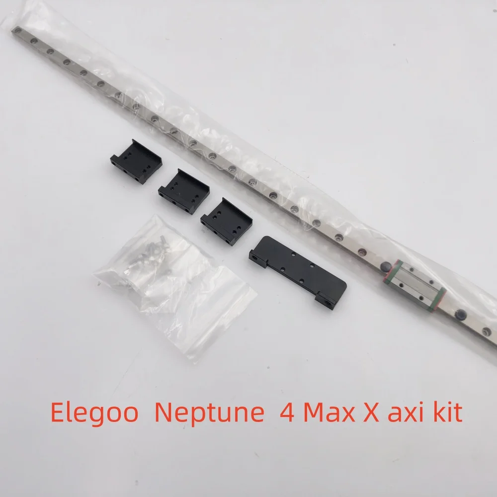 Funssor ELEGOO Neptune3/ 4 MAX 3D 프린터 X/Y 축 레일 업그레이드 키트, MGN9H 선형 길드 레일, Neptune3/ 4 MAX