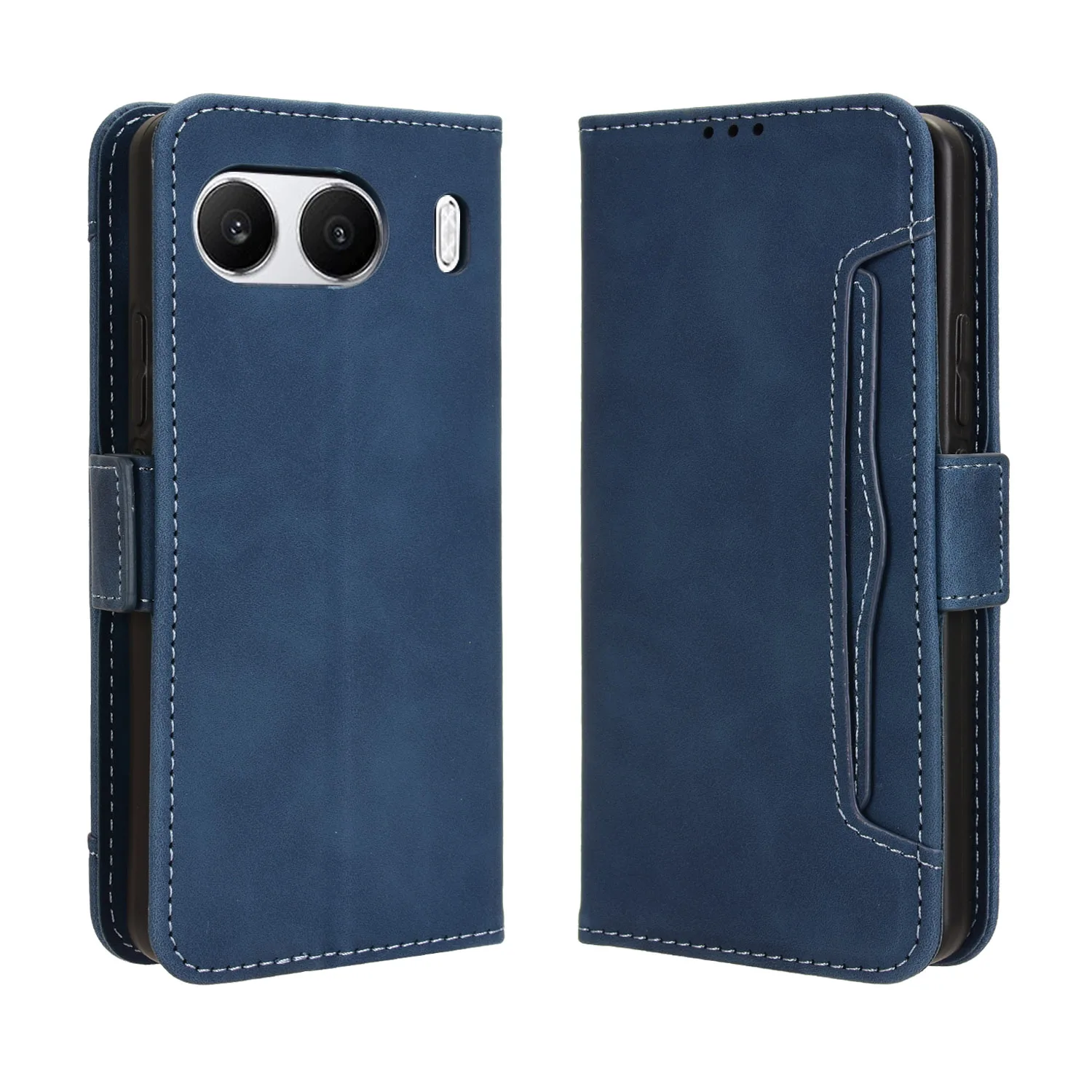 

Flip Leather Cover For One Plus Nord 4 CPH2663 6.74" Separate Type Magnetic Button Many Card Slot Wallet Shockproof Phone Case