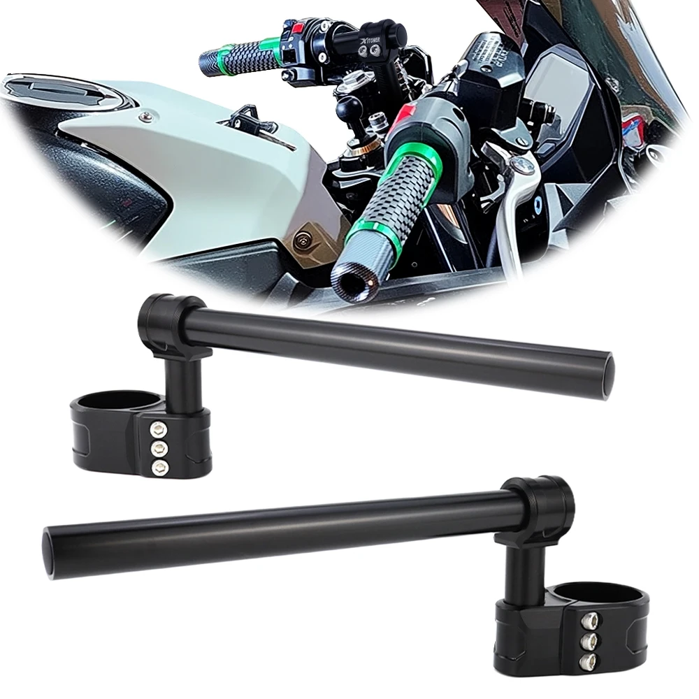 50mm Adjustable Clip-ons Handlebar Raiser For Ducati 750 SS 900 SS ST3 Honda CBR1000RR RC51 Triumph Street Triple MV AGUSTA F3