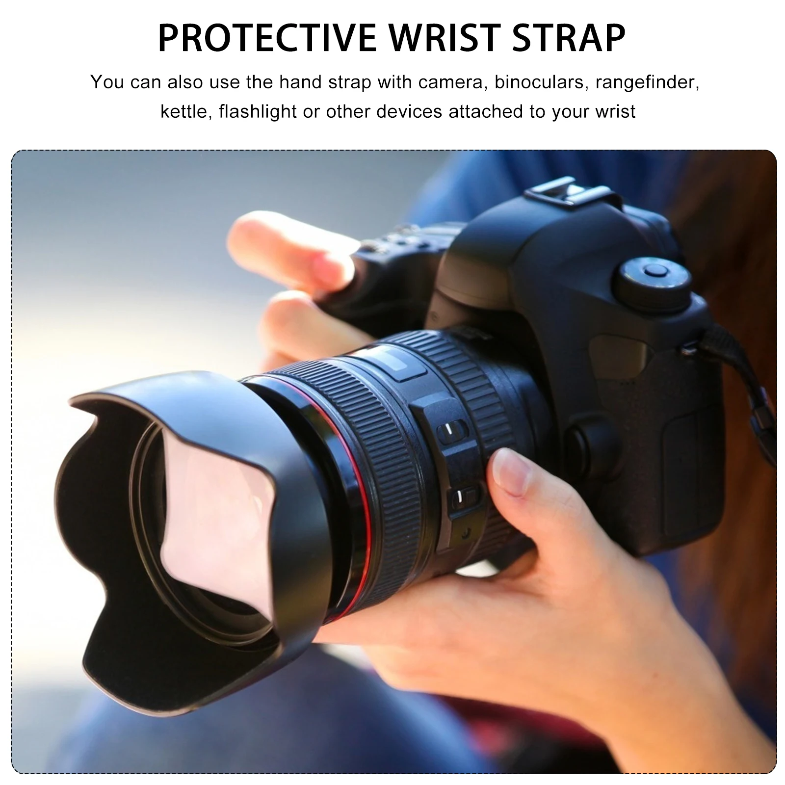 

Adjustable Camera Wrist Strap Hand-Woven Knitting For Mirrorless Dslr High Strength Lightweight Protective Wrist Lanyard