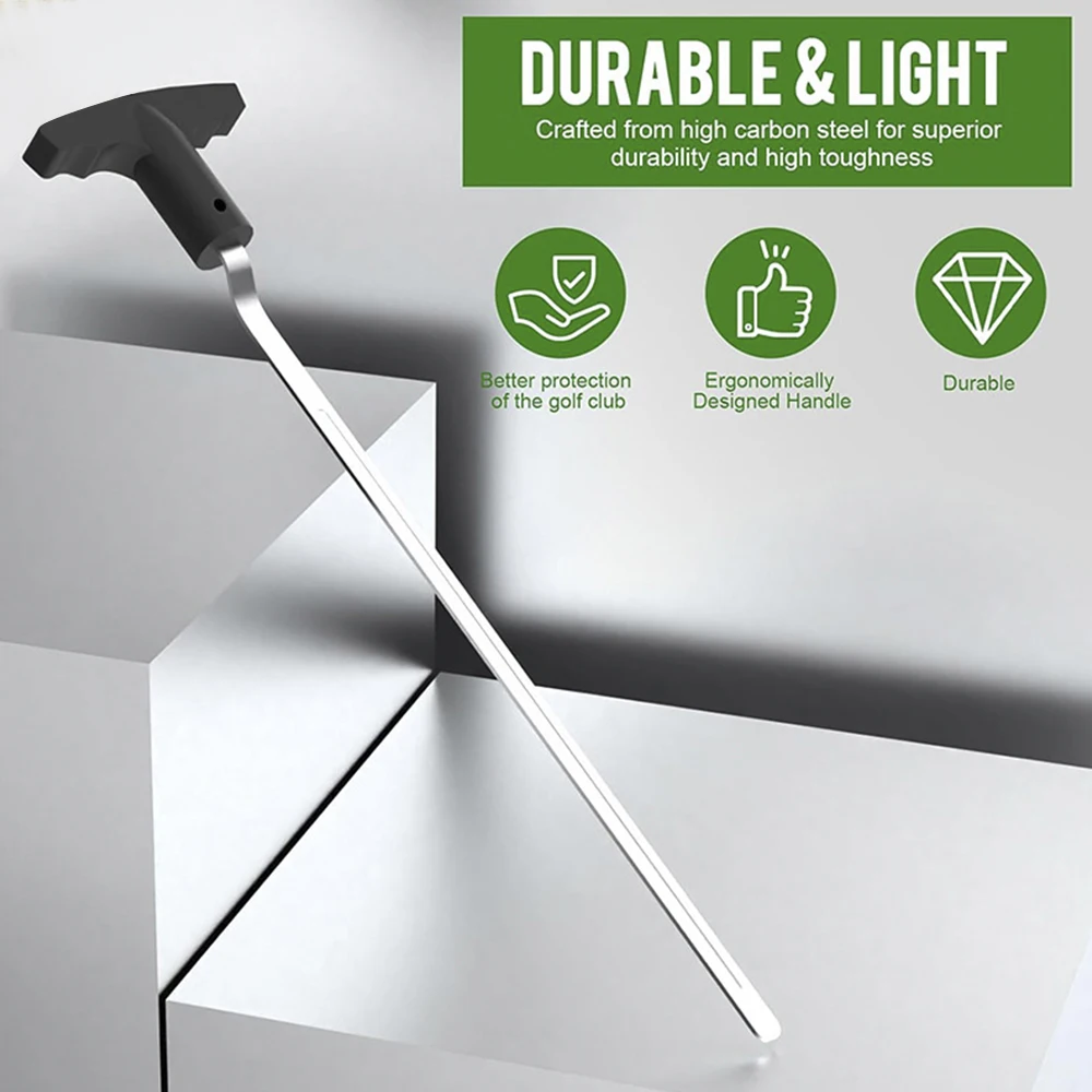 เหล็กคาร์บอนสูงและพลาสติก Golf Grip Removal ซ่อมเครื่องมือ V-Groove Grip Remover Saver จับเครื่องมือสําหรับถอด Golf Club Grips