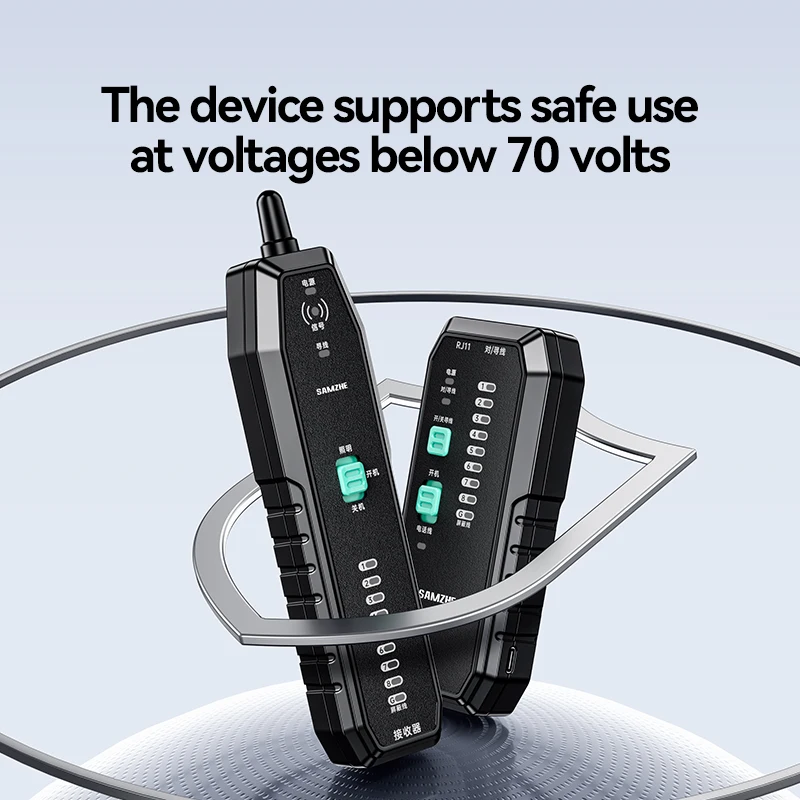 SAMZHE Netwerkkabeltester met optische vermogensmeter VFL Netwerktools RJ11 RJ45/PoE Tester/CAT5 CAT6 Telefoonlijn Trace Meter