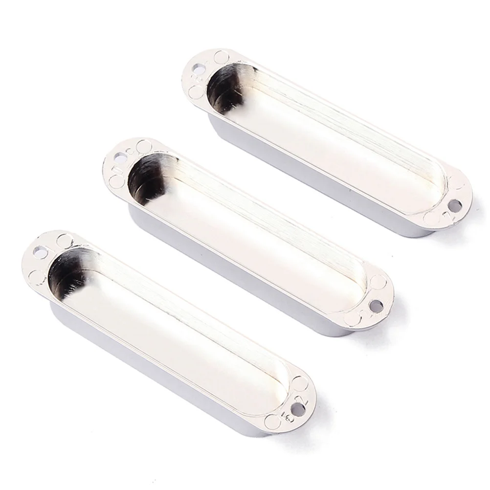 

3Pcs Gb262 Sealed Pickup Covers Single Coil for Electric Guitar Parts Accessories Silver High Grade Plastic Easy Install
