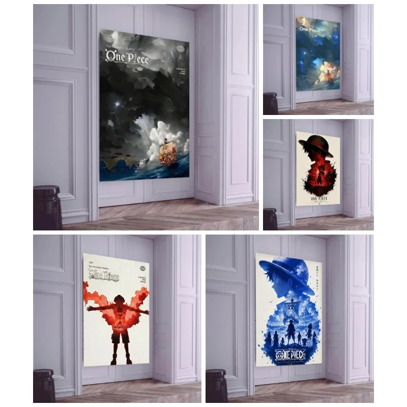 DIY Diamond Painting Kit One Piece Luffy Silhouette Anime No Frame Wall Art Handmade Decor Gift