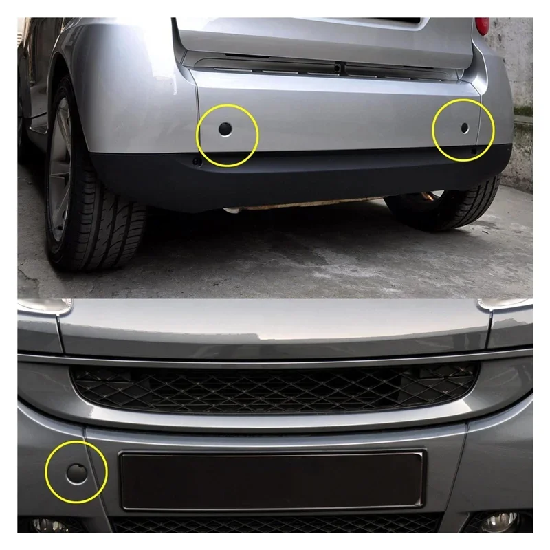 1PCS For Mercedes Benz Smart Fortwo W451 Front Bumper Tow Hook Eye Coupler Trailer Cover Cap Plug 2007-2015 C22A Car Accessories view 2