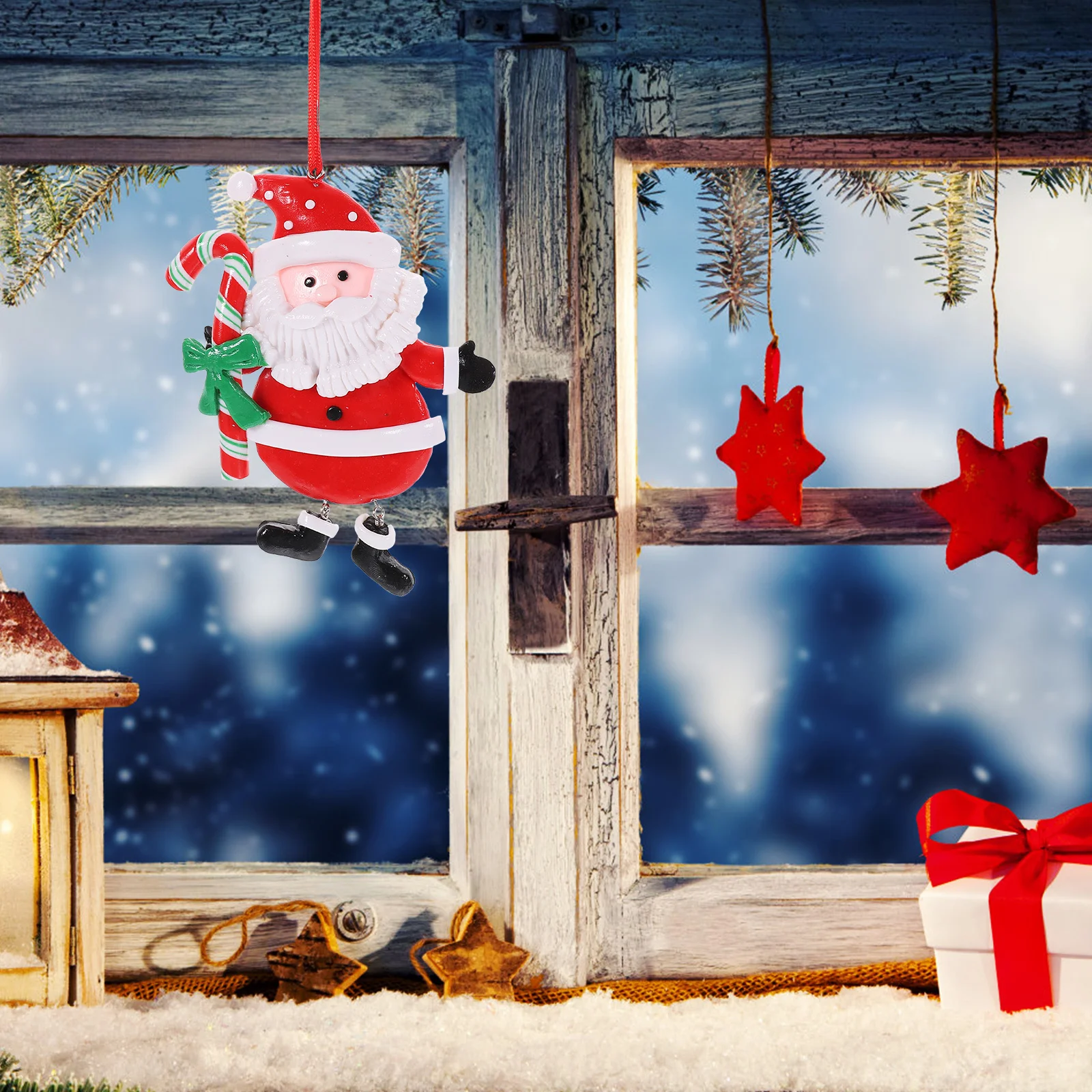 

Xmas Scene Layout Props Christmas Tree Pendants Adorable Home Office Decorations Lovely Addition Festive Season