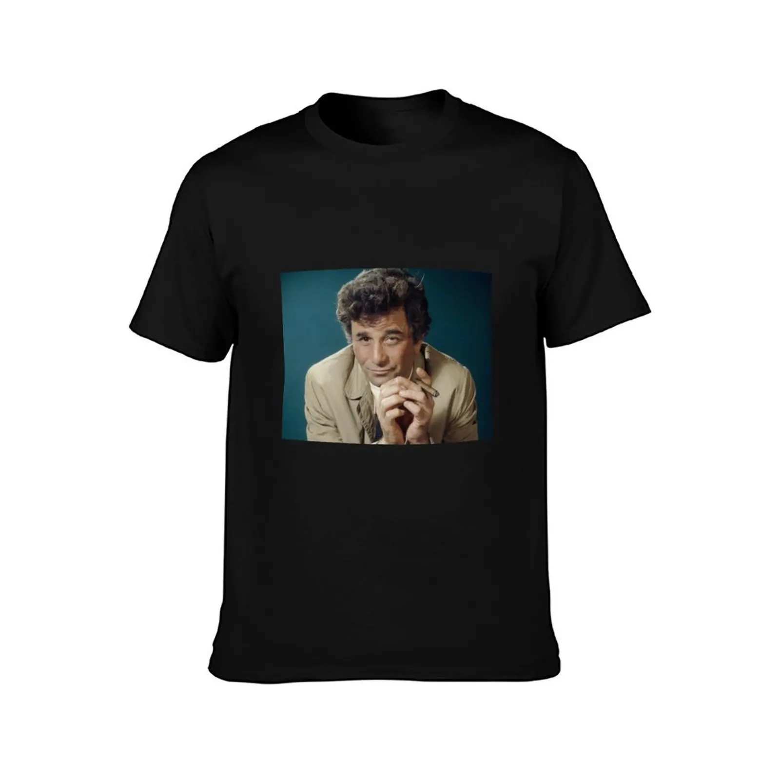 Columbo T-Shirt, Summer Casual Cotton Tee, Oversized Streetwear Tops, Vintage Graphic Print, Loose Fit Short Sleeve, 100% Cotton