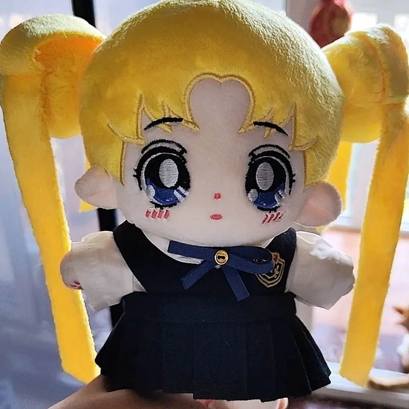 20cm Sailor Moon Tsukino Usagi Anime Figure Plush Doll Skeleton Figure Kawaii Plushien Ornament Doll Gifts Toys