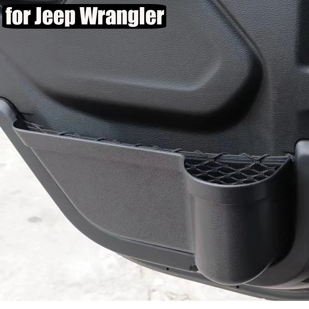 

Side Door Storage Box Phone Holder Tray Organizer For Jeep Wrangler JL JLU Sports Gladiator JT 2018-2023 Accessories