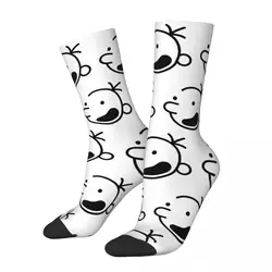 Crazy Design Wimpy Kid Head Loded Diper Basketball Socks Diary of a Wimpy Kid Polyester Crew Socks for Women Men