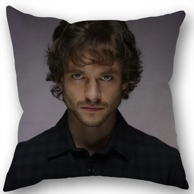 Custom Hugh Dancy Pillowcase Wedding Decorative Cotton Linen Pillow Case For Home Cushion Cover 45X45(One Sides)